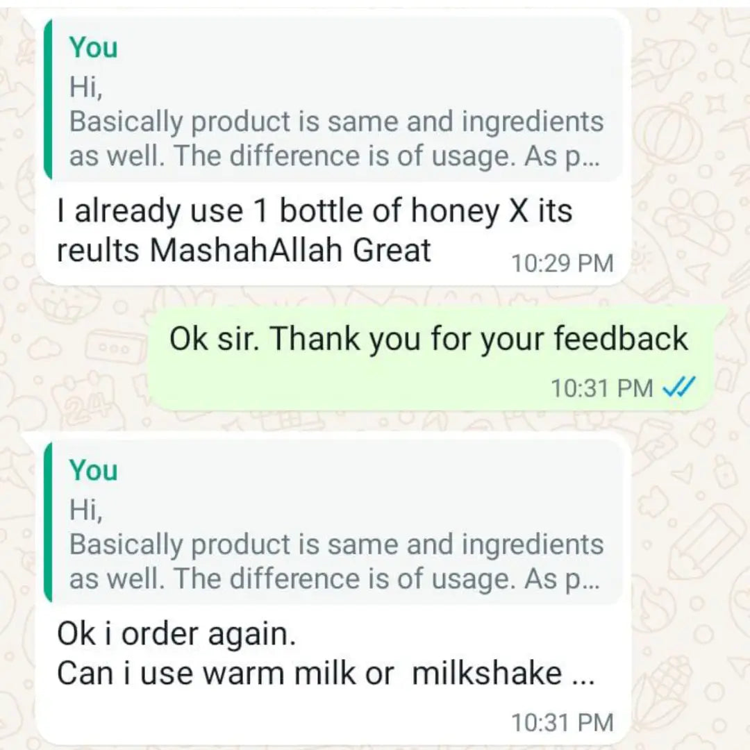 mens honey is honeyx now | customer feedback from Pakistan